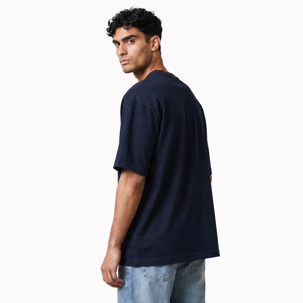 Classic Navy Blue Oversized T-Shirt
