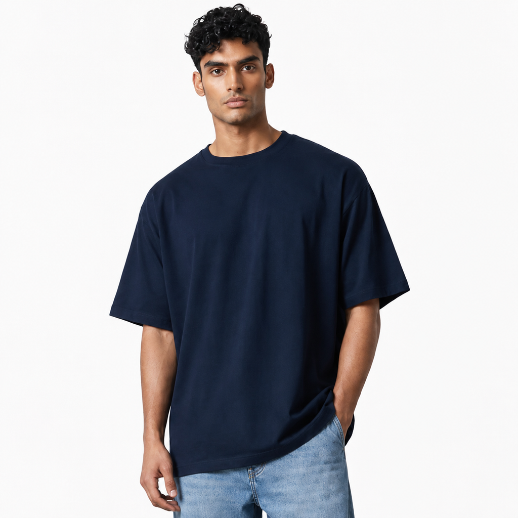 Classic Navy Blue Oversized T-Shirt