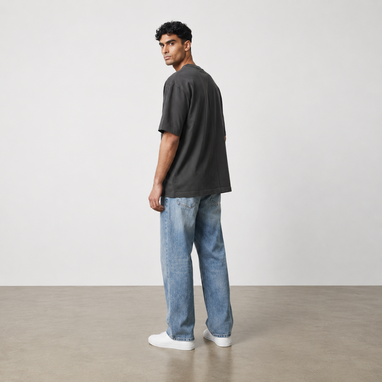 Classic Iron Gray Oversized T-Shirt