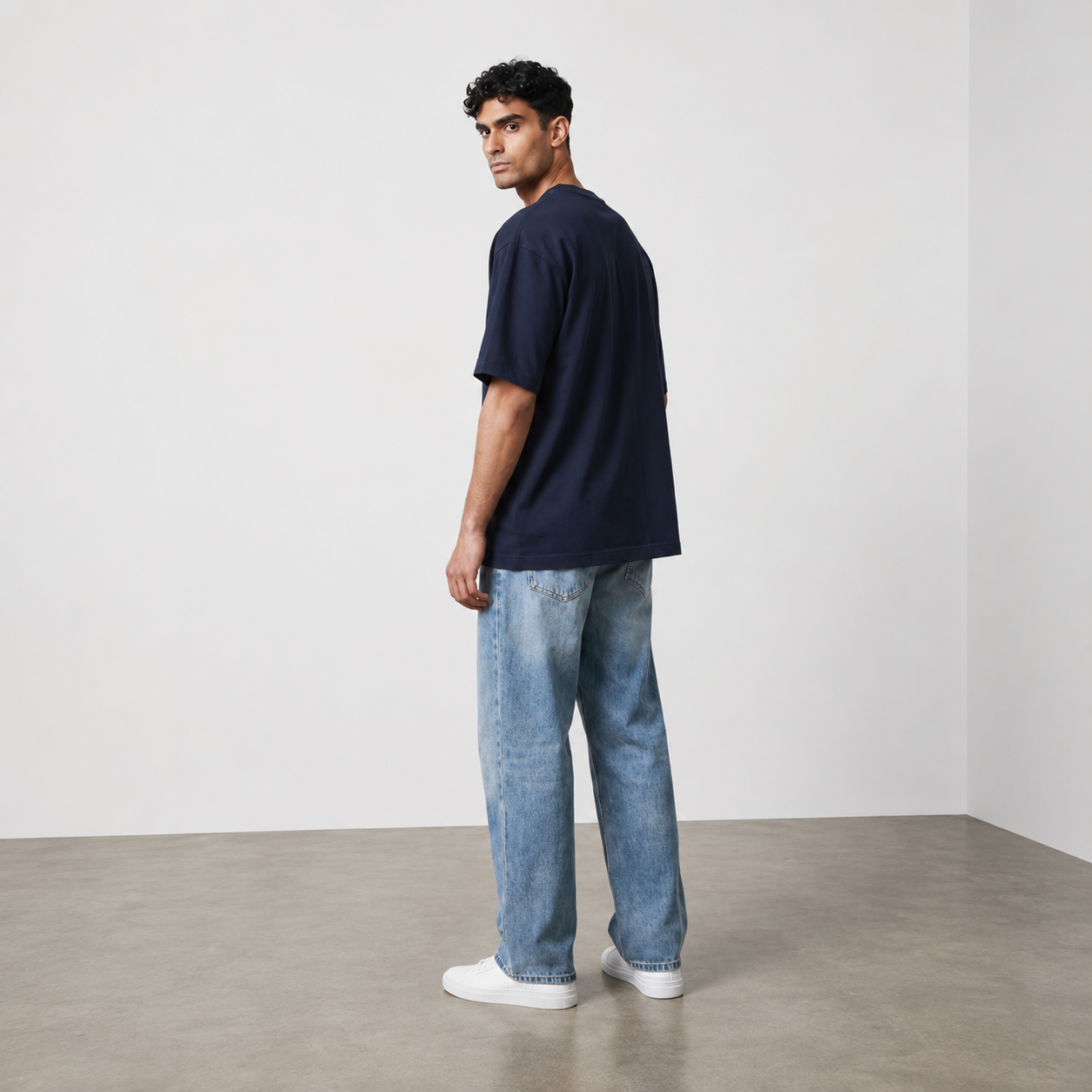 Classic Navy Blue Oversized T-Shirt