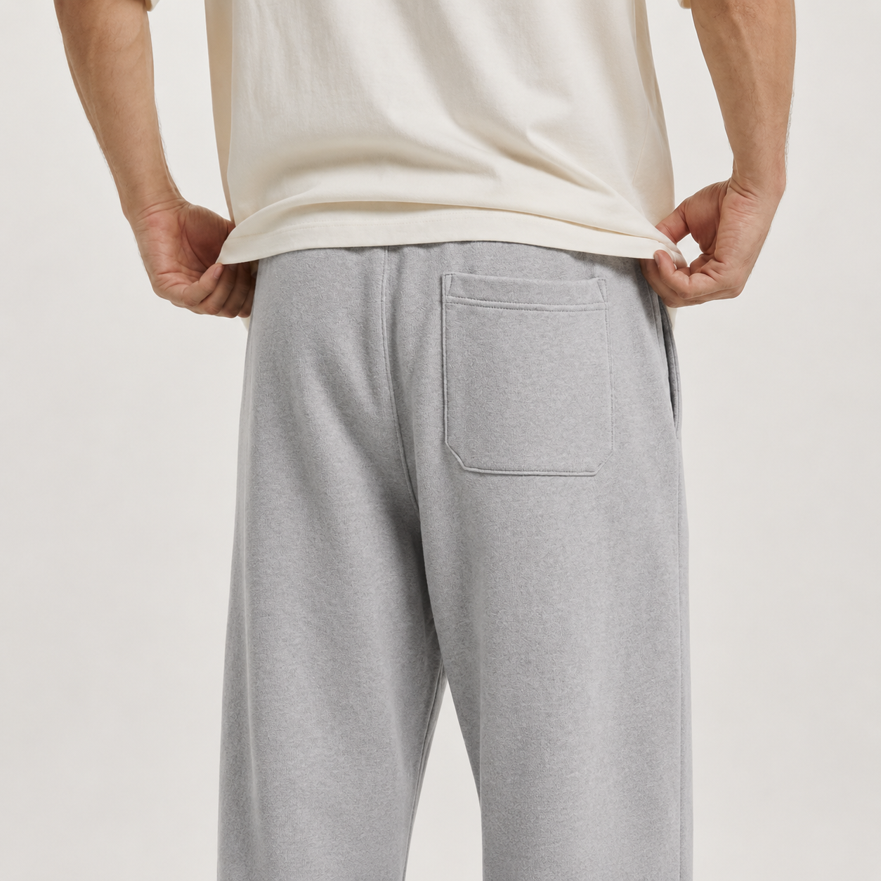Grey Wide Leg Sweatpants