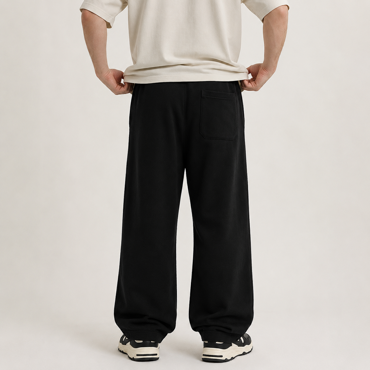 Black Wide Leg Sweatpants