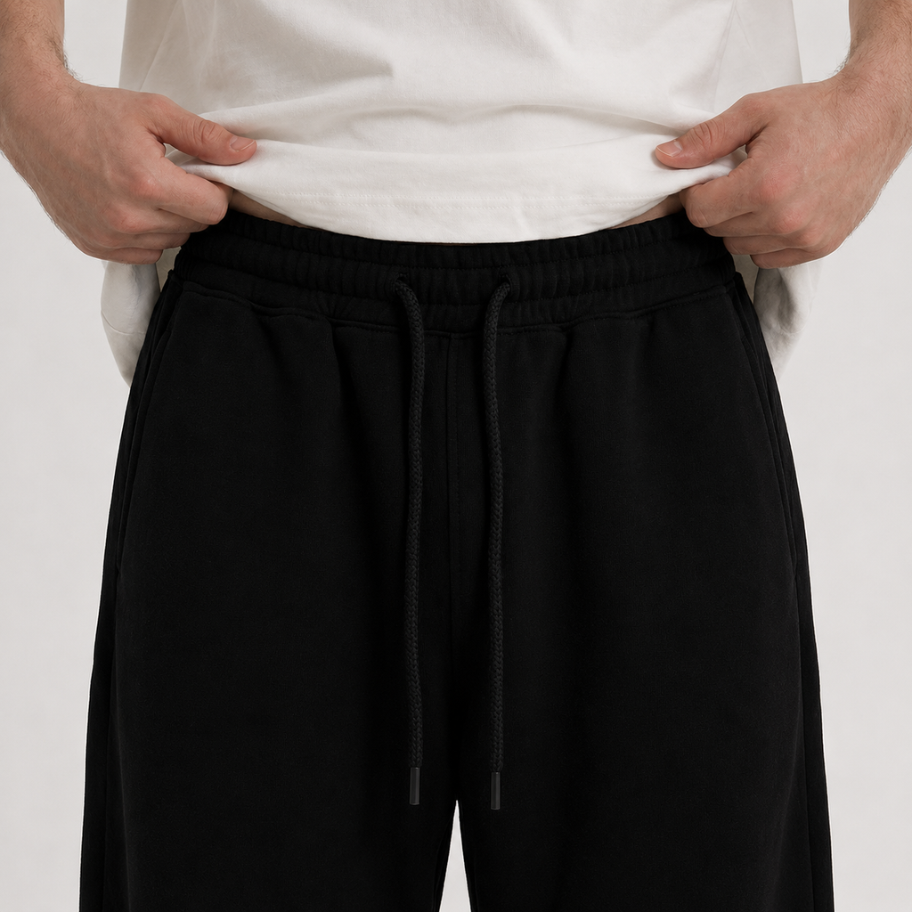 Black Wide Leg Sweatpants
