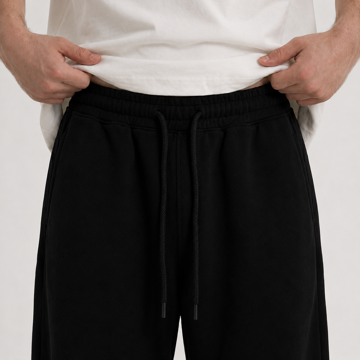 Black Wide Leg Sweatpants