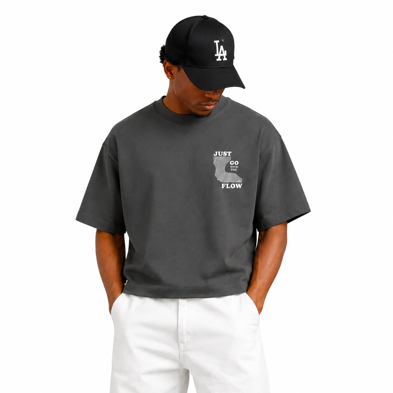 Just Go With The Flow Boxy Fit T-Shirts