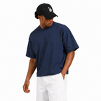 Classic Navy Blue Boxy Fit T-Shirt