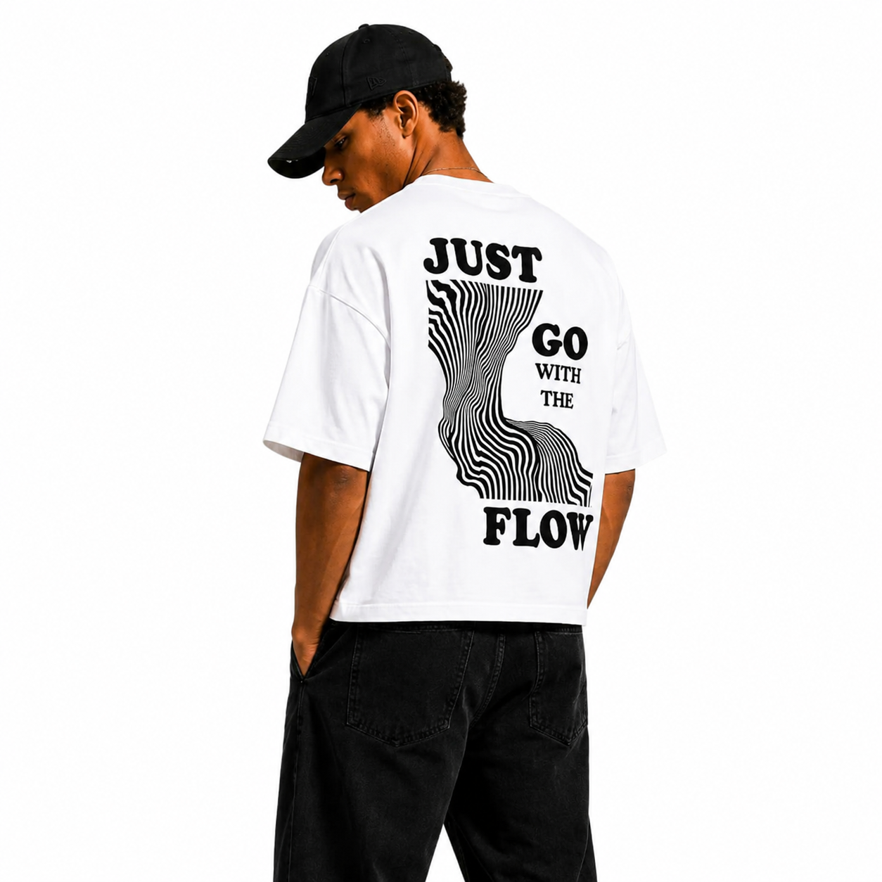Just Go With The Flow Boxy Fit T-Shirts