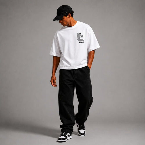 Just Go With The Flow Boxy Fit T-Shirts