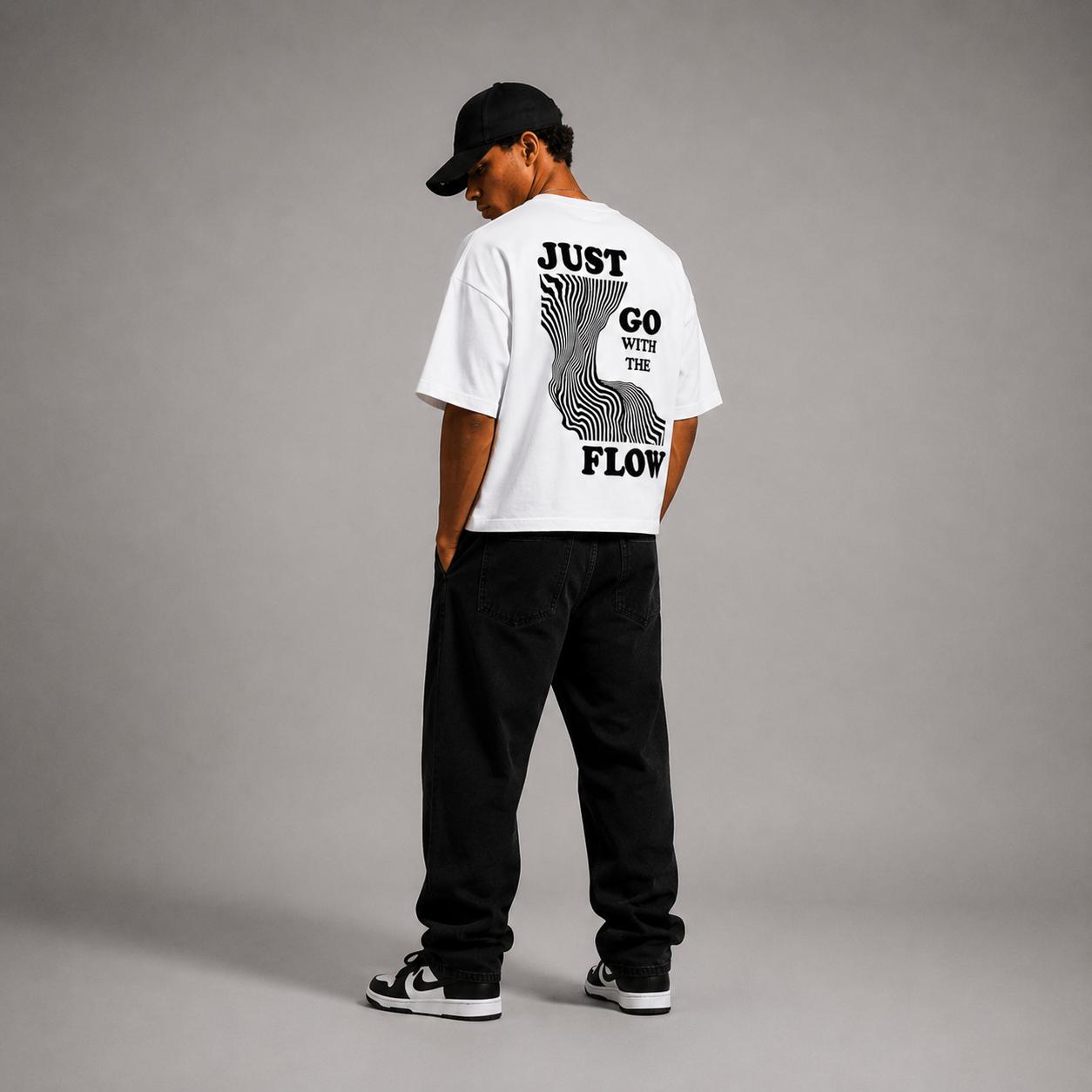 Just Go With The Flow Boxy Fit T-Shirts