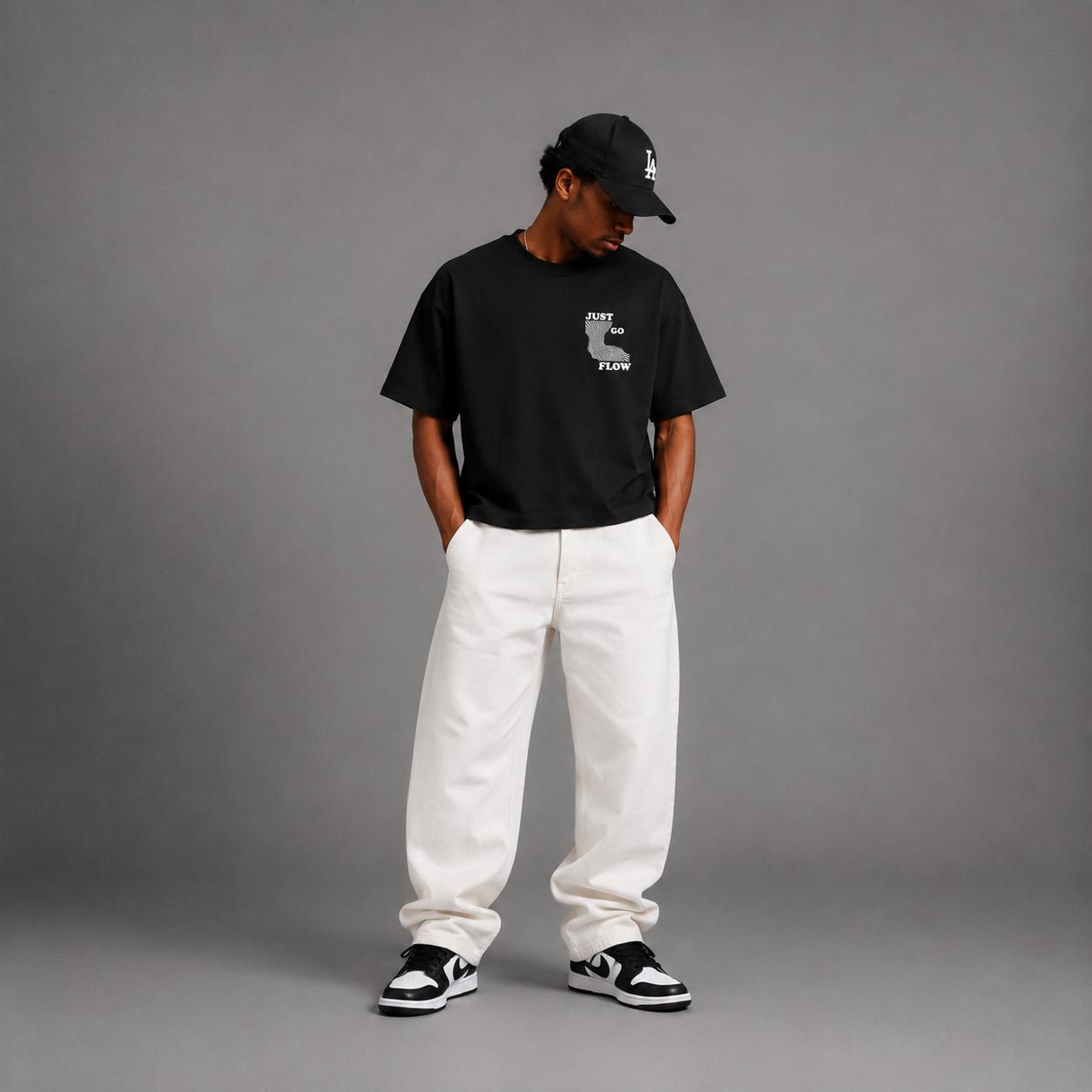 Just Go With The Flow Boxy Fit T-Shirts