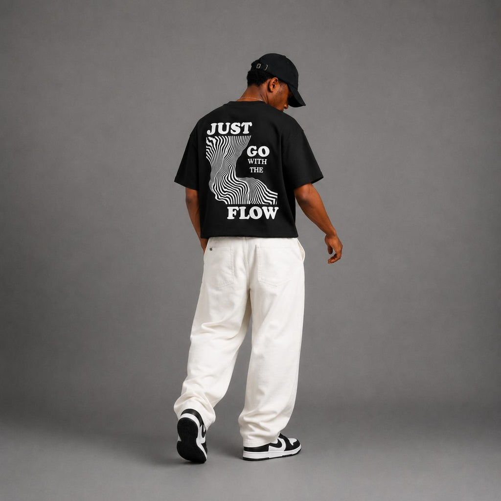 Just Go With The Flow Boxy Fit T-Shirts
