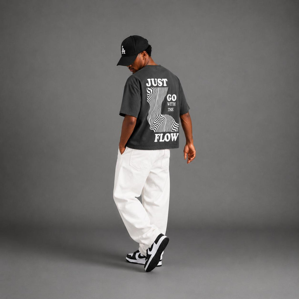 Just Go With The Flow Boxy Fit T-Shirts