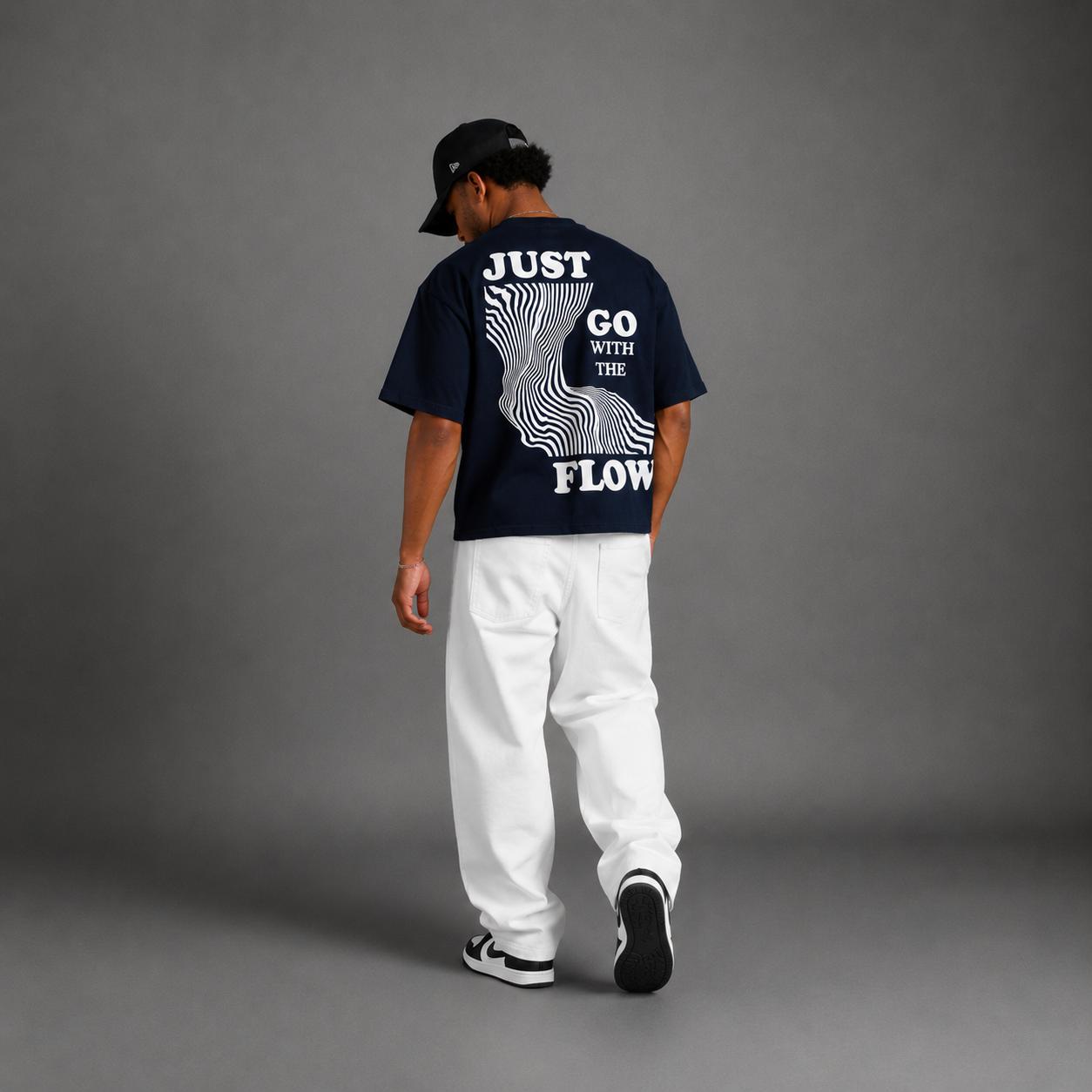 Just Go With The Flow Boxy Fit T-Shirts