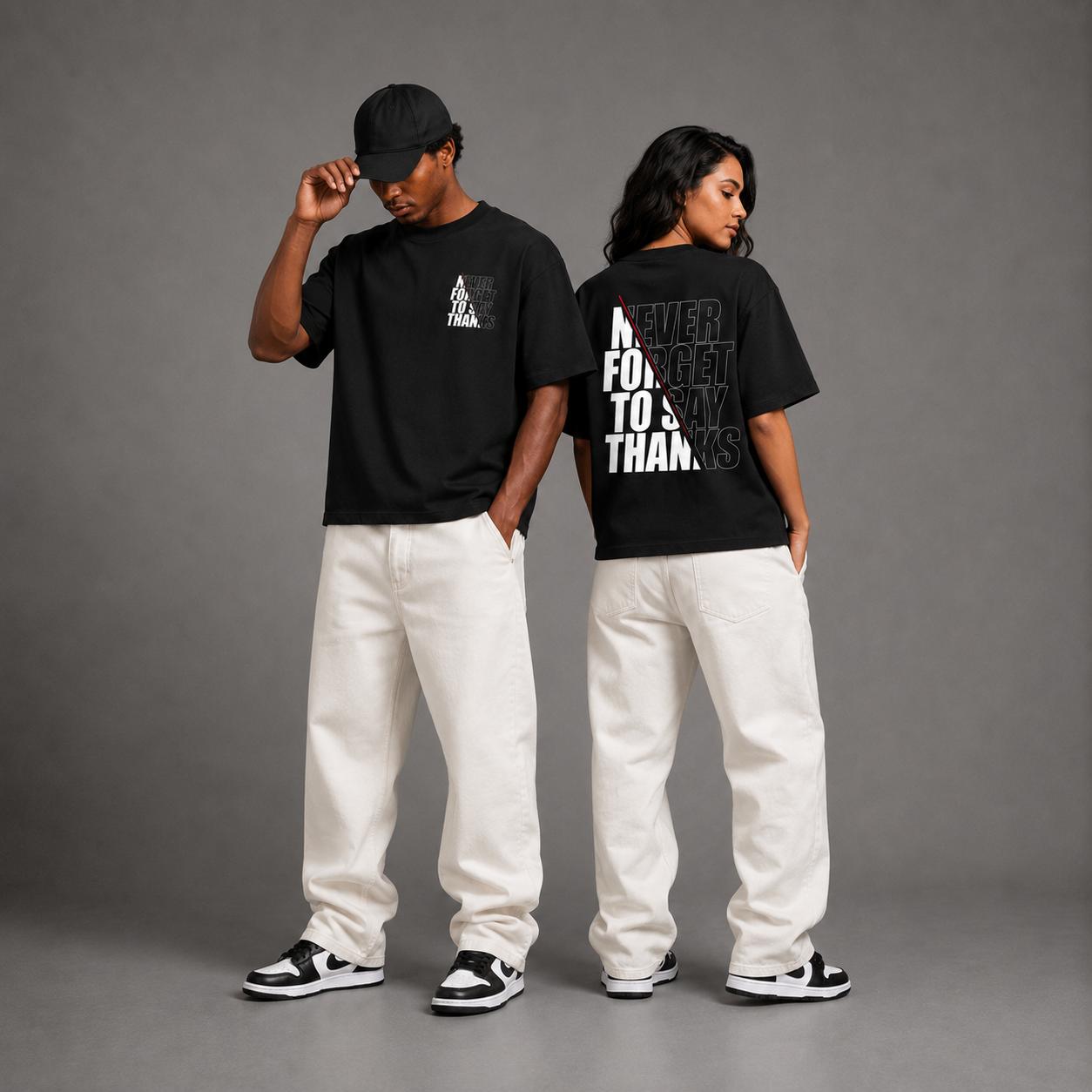 Never Forget To Say Thanks Boxy Fit T-Shirts