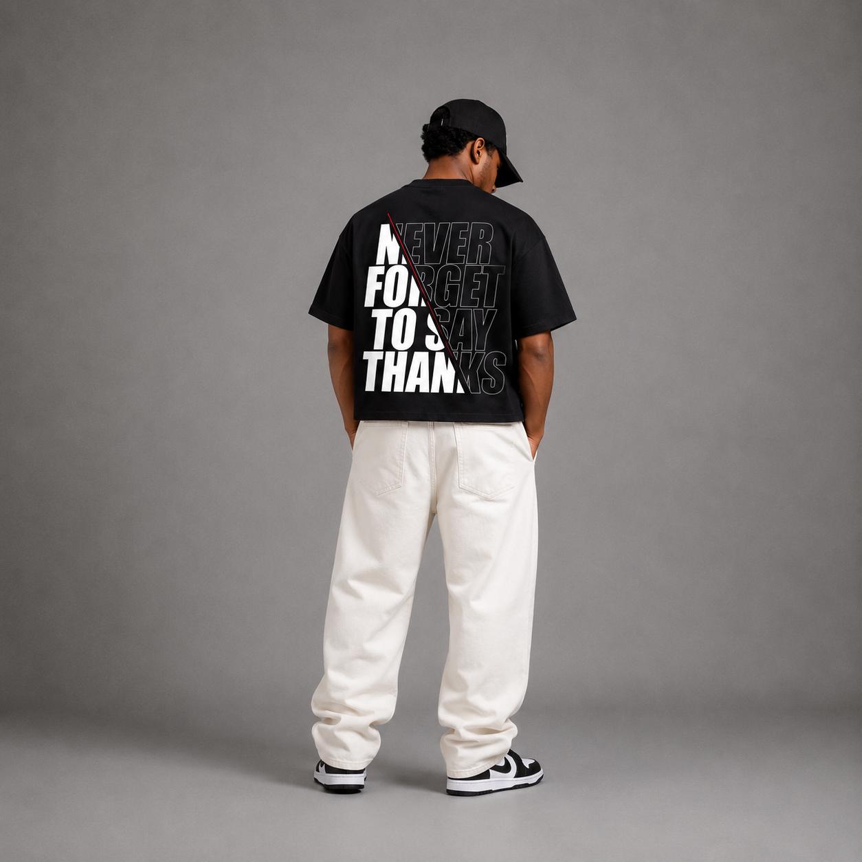 Never Forget To Say Thanks Boxy Fit T-Shirts